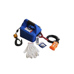 Guincho Elétrico Portátil 500kg - 7,6m - Com Controle - 220v