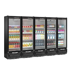 REFRIGERADOR CONVENIENCIA GCVR-2500/PR 5 PORTAS - GELOPAR