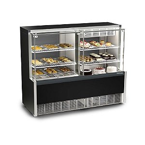 EXPOSITOR VITRINE GQEA-140R/PR QUENTE/FRIO - GELOPAR