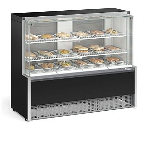 EXPOSITOR VITRINE MEQA-140R ESTUFA COM BANDEJAS - GELOPAR