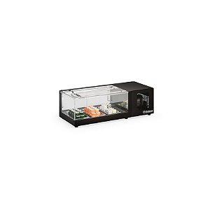 VITRINE REFRIGERADA DE BANCADA GVRS-100 PR - GELOPAR
