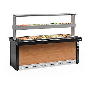 MESA BUFFET QUENTE/FRIO GBTR-200 PR SEM CUBA 60HZ 220V - GELOPAR