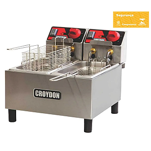 FRITADEIRA ELETRICA OLEO FC 2A 220V 2X3L 2 CUBAS - CROYDON