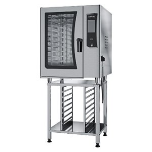 FORNO COMBINADO ELET. 380V CCS 10E INOX C/ CAVALETE - GRANO