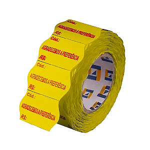 ETIQUETA OPEN C8 AMARELO AGRAD. A PREFERENCIA