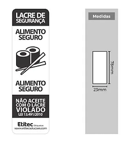 ETIQUETA RT-463 78X23 COUCHE LACRE RESTAURANTE JAPONES C1000