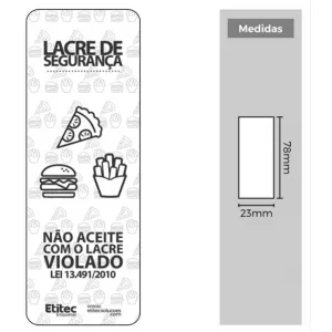 ETIQUETA RT-463 78X23 COUCHE ETITEC LACRE 3 IMAGENS C/1000