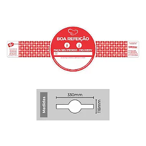 ETIQUETA ETM-304 118X330 LACRE BOA REFEICAO C/330UN MARMITA