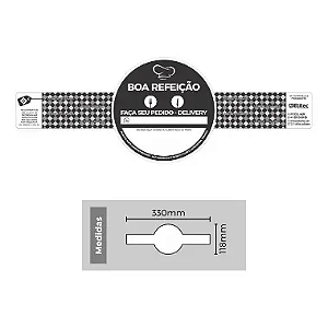 ETIQUETA ETM-304 118X330 LACRE BOA REFEICAO C/330UN MARMITA