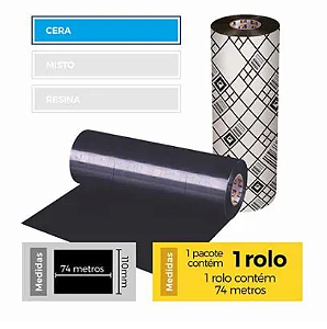 FITA IMPRESSAO 110X74 CERA PREMIUM PLUS GPE - SR-2