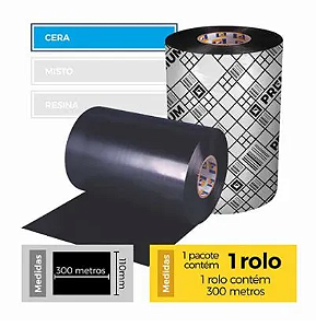 FITA IMPRESSAO CERA 110X300 CERA ORIGINAL