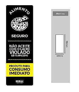 ETIQUETA RT-462 118X40 BOPP LACRE PIZZA PRETO