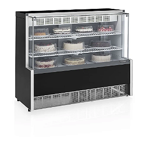 GPEA-140R/PR/220V 60HZ VITRINE REFRIGERADA CONFEITARIA DUPLA FUNCAO AURORA 1,40M