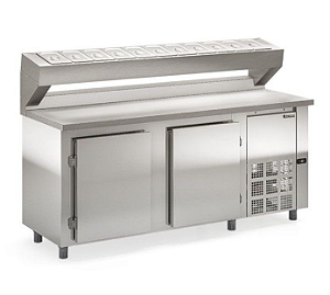 BALCAO REFRIGERADO CONDIMENTADORA GBPZ-200/AI/220V INOX - GELOPAR