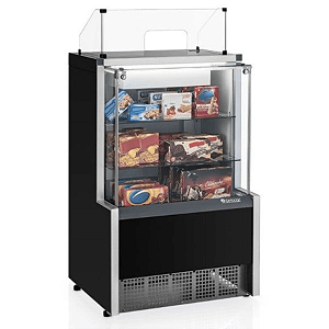 EXPOSITOR BALCAO CAIXA MPXA-075R PR - VITRINE SECA - GELOPAR