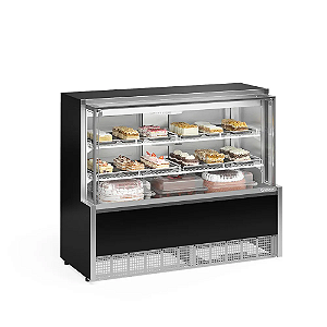 EXPOSITOR VITRINE GPFA-140A/PR AR FORCADO - GELOPAR