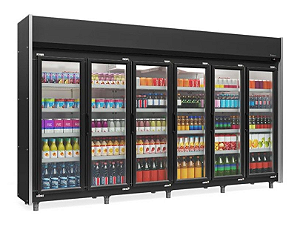 REFRIGERADOR VERTICAL GEAS-6P/PR/220V - GELOPAR