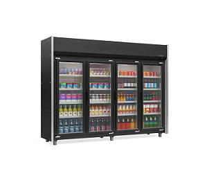 REFRIGERADOR VERTICAL GEAS-4P/PR/220V - GELOPAR