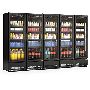 REFRIGERADOR CONVENIENCIA GCVR-2500CB/PR 220V 5 PORTAS - GELOPAR