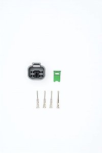 Conector Elétrico Fêmea 4 Vias Deutsch DT06-4S