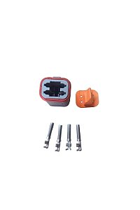 Kit Conector Deutsch 4 Vias Fêmea DT04-4P