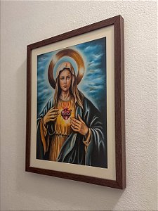 Fine Art - Quadro Imaculado Coração de Maria | Cor Custodiens