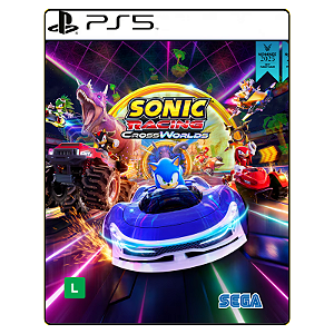 Jogo Sonic Racing CrossWorlds - PS5 Mídia Digital