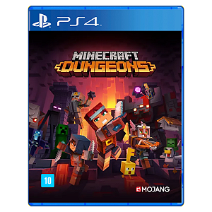 Jogo Minecraft Dungeons - PS4 Mídia Digital