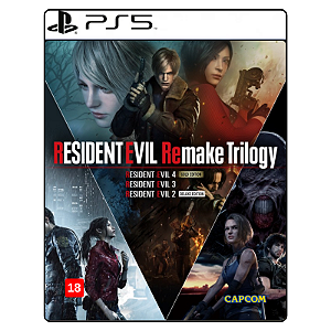 Jogo Resident Evil Remake Trilogy - PS5 Mídia Digital