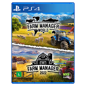 Jogo Farm Manager World x Farm Manager 2022 - PS4 Mídia Digital