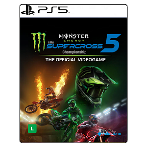 Jogo Monster Energy Supercross - The Official Videogame 5 - PS5 Mídia Digital