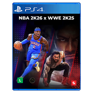 Jogo Pacote NBA 2K26 x WWE 2K25 - PS4 Mídia Digital