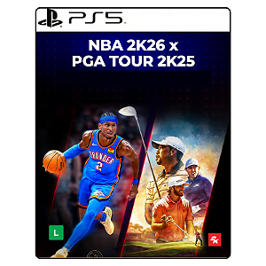 Jogo Pacote NBA 2K26 x PGA TOUR 2K25 - PS5 Mídia Digital