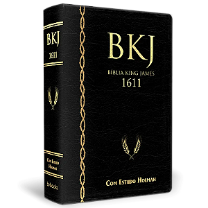 BÍBLIA BKJ FIEL 1611 COM ESTUDO HOLMAN - CAPA PRETA