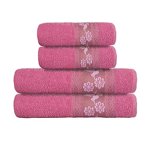 Jogo de Toalhas Nina 4 Peças 100% Algodão Gramatura: 300g/m²