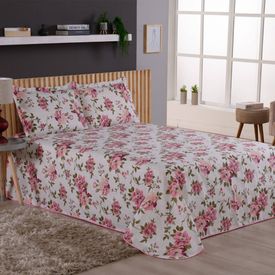 Cobre Leito Estampado Com Viés Queen Viena Mercedes