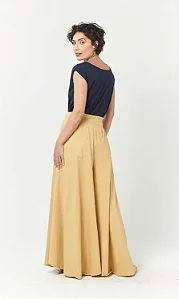 Calça Pantalona Castanha