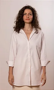 Camisa Ampla Navy Chá