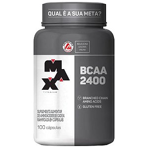 Bcaa 2400mg 100 Cápsulas - Max Titanium