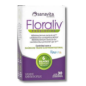 Floraliv Probiótico - Blister 30 cápsulas - Sanavita