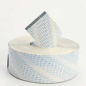 Cabo Flat 30 Vias Normal 3,1cm Largura X 3 Metros -  Branco