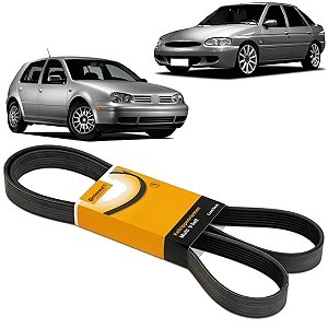 CORREIA MICRO V ALTERNADOR AR DIRECAO ESCORT 1.8 1997 A 2000 GOLF 1.6 2003 A 2014 16V