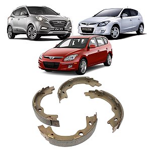 JOGO SAPATA LONA FREIO MAO TRASEIRA 168X25 I30 2.0 16V 2009 A 2016 IX35 2.0 16V 2010 A 2016