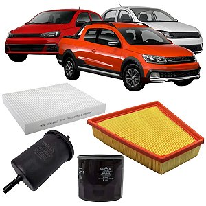KIT REVISÃO FILTROS GOL SAVEIRO VOYAGE 1.6 8V 2016 2017 A 2022