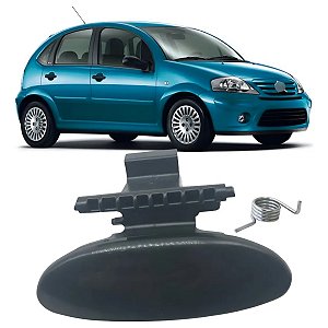 MAÇANETA PUXADOR PORTA LUVAS INTERNA COM MOLA C3 2003 A 2012