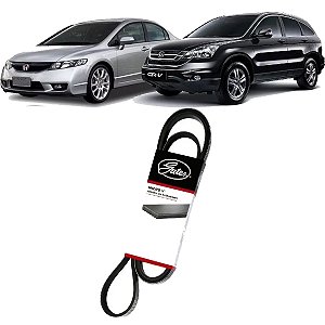 CORREIA ALTERNADOR MICRO V HONDA CRV 2.0 16V NEW CIVIC 1.8 2006 2007 2008 A 2011 DIREÇÃO ELÉTRICA