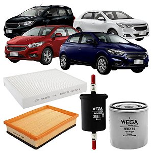 KIT FILTROS ONIX COBALT SPIN PRISMA 1.0 1.4 8V 2012 A 2020