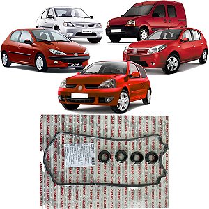 JOGO DE JUNTAS DA TAMPA DE VÁLVULAS 206 CLIO KANGOO LOGAN SANDERO 1.0 16V 2005/...