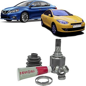 TULIPA COM TRIZETA ESQUERDO FLUENCE 2.0 16V AUTOMÁTICO 2011 A 2016 SENTRA 2.0 2008 A 2013