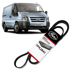 CORREIA MICRO V GIRABREQUIM ALTERNADOR BOMBA ÁGUA DIREÇÃO HIDRÁULICA AR TRANSIT 2.4 TDI 2009 A 2011